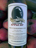 Bottle of Apple Sip variety of Colonel Ricketts Hard Cider